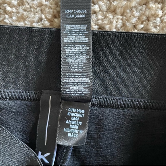 Koral Knockout Crop Leggings Women’s XS Navy Textured Compression Stretch - Picture 10 of 10